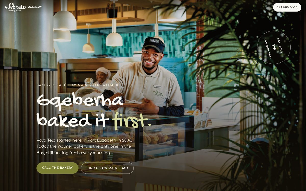 The website